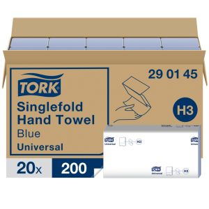 Tork Hand Towel Blue 1ply X 4000 | FJ95125