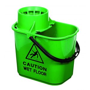 Mop Bucket & Wringer Green 1 X 15ltr | WQ15GN