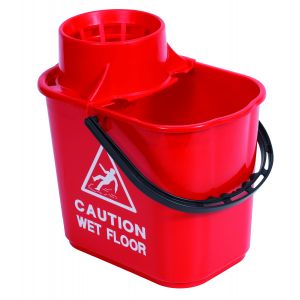 Mop Bucket & Wringer Red 1 X 15ltr | WQ15RE