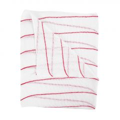 Dishcloth 16x12" Red Stripe Polybag | HDRE16POLY