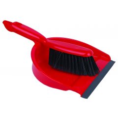 Dustpan & Brush Open/stiff Red | WPSTRE