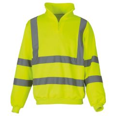 Yoko Hi-Vis 1/4 Zip Sweatshirt HVK06