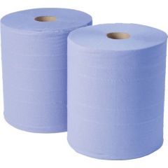 Wiper Roll Blue-2ply 360m X 2 Roll Case