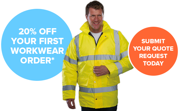 Shop for Workwear & PPE - 20% Off Your First Workwear Order – Get a Quote Today